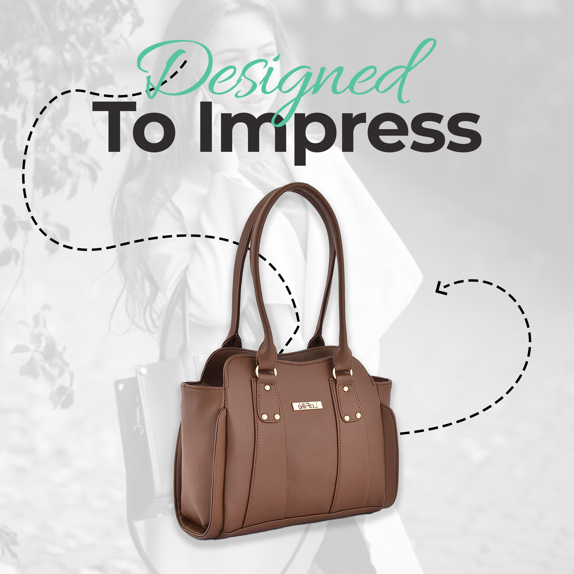 Chic Brown Handbag BA-05