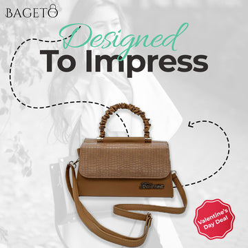 Brown Twist-Handle Handbag  BA-15