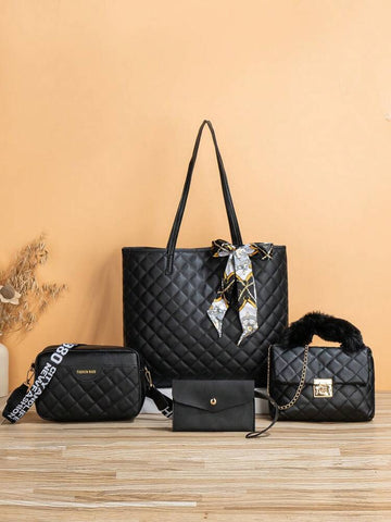 Synthetic Leather Stylish 4-Piece Bags Set For Women VL-01